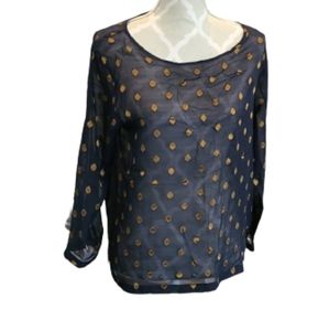Club Monaco silk blend blouse